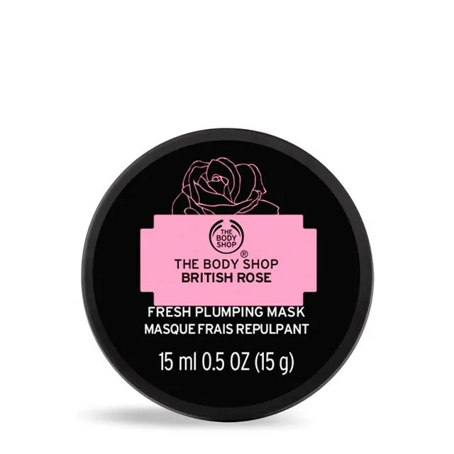 The Body Shop Skin mask for dry skin British Rose ( Fresh Plumping Mask) 15 ml 15ml Moterims