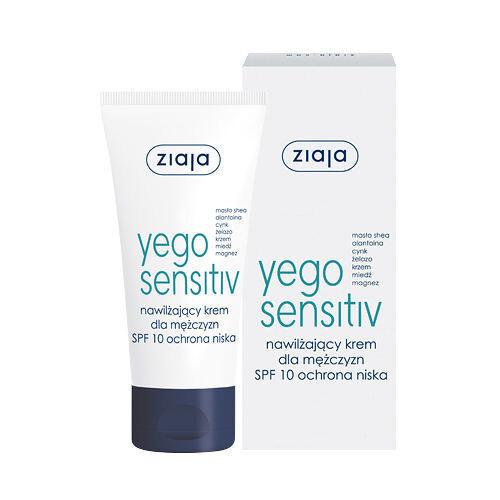 Ziaja Moisturizing cream for men SPF 10 Yego Sensitiv e 50 ml 50ml Vyrams