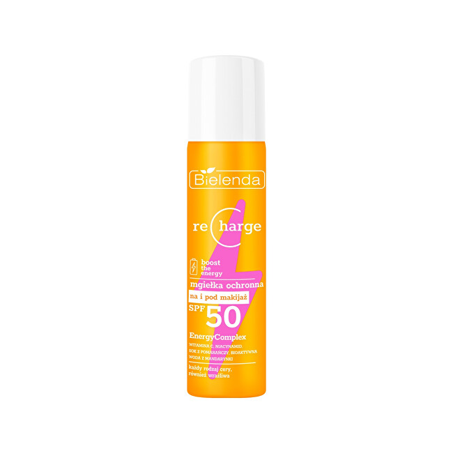 Bielenda Protective mist SPF 50 Recharge Protecting Mist 75 ml 75ml veido apsauga