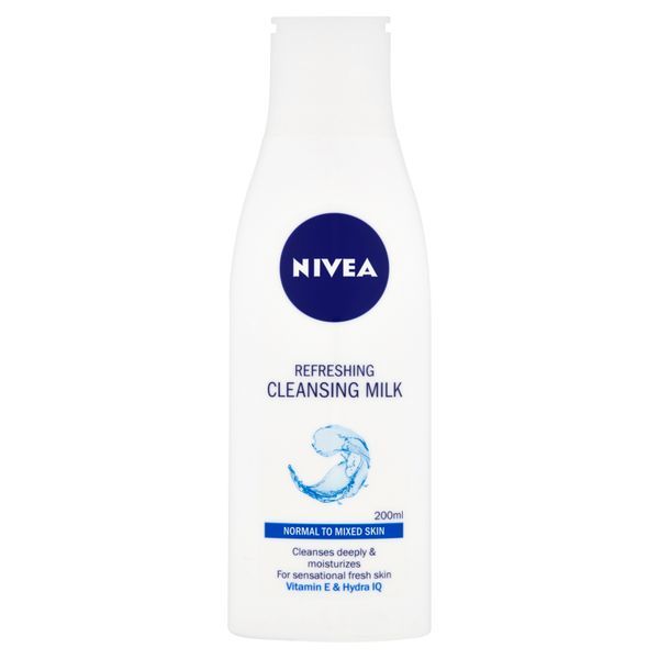 Nivea Refreshing Cleansing Milk for normal to combination skin Aqua Effect 200 ml 200ml makiažo valiklis
