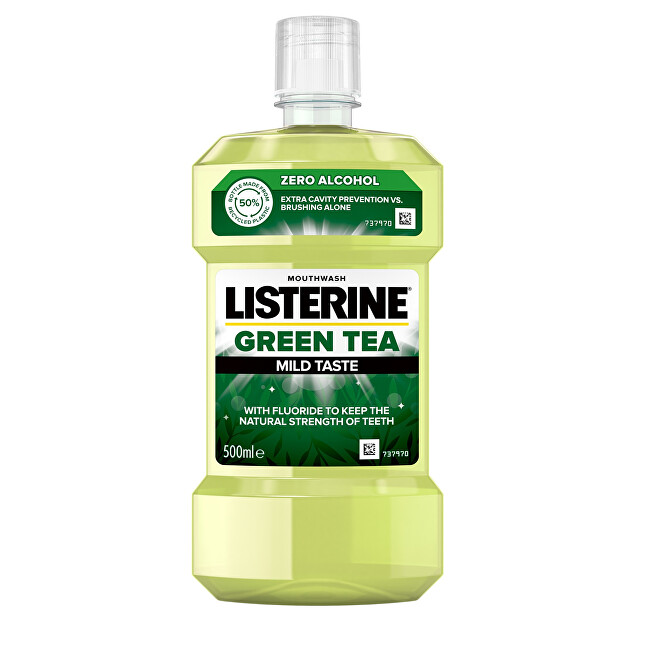 Listerine Mouth-Free Mouthwash Green Tea (Mouth Wash) 500 ml 500ml Dantų emalį stiprinanti priemonė