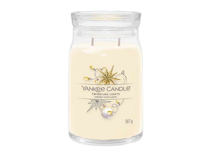 Yankee Candle Aromatic candle Signature glass large Twinkling Light with 567 g Kvepalai Unisex