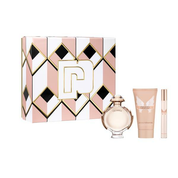 Paco Rabanne Olympea - EDP 50 ml + tělov&eacute; ml&eacute;ko 75 ml + EDP 10 ml 50ml Olympea - EDP 50 ml + tělov&eacute; ml&eacute;ko 75 ml + EDP 10 ml Kvepalai Moterims Rinkinys