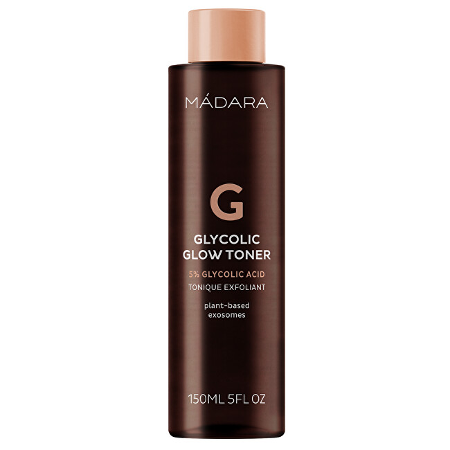MÁDARA Exfoliating facial toner Glycolic Glow Toner 150 ml 150ml makiažo valiklis MÁDARA Exfoliating facial toner Glycolic Glow Toner 150 ml 150ml makiažo valiklis