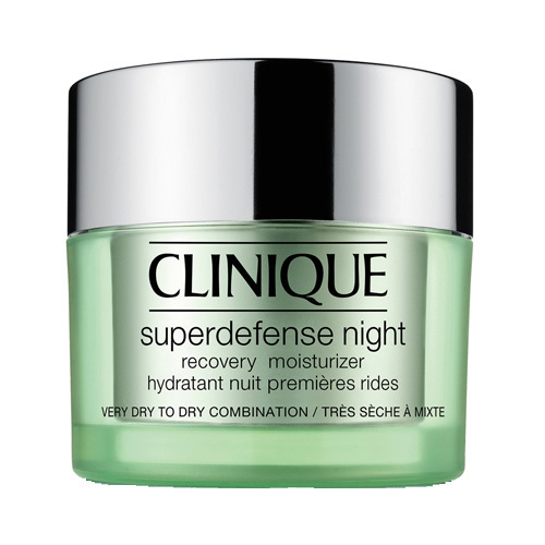 Clinique Nighttime moisturizer for dry to combination skin Superdefense (Night Recovery Moisturizer Very Dry 50ml vietinės priežiūros priemonė