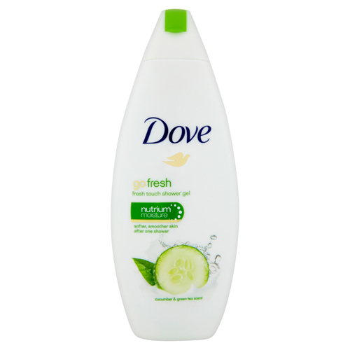 Dove Shower gel with the scent of cucumber and green tea Go Fresh (Fresh Touch Shower Gel) 250ml Moterims
