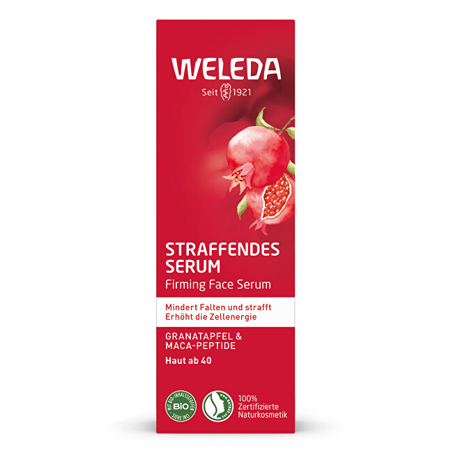 Weleda Firming serum with pomegranate and maca peptides ( Firming Face Serum) 30 ml 30ml vietinės priežiūros priemonė