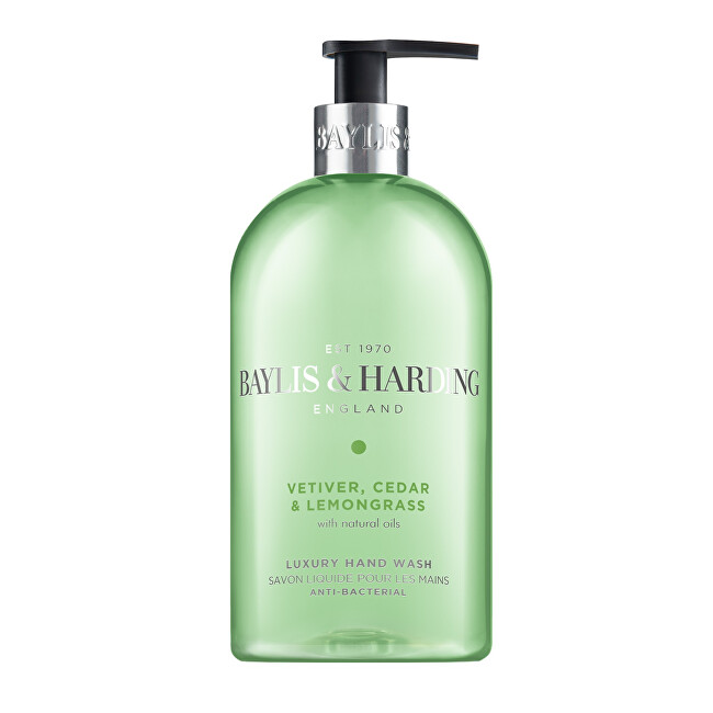 Baylis & Harding Antibacterial liquid hand soap Vetiver, Cedar & Lemongrass 500 ml 500ml Moterims