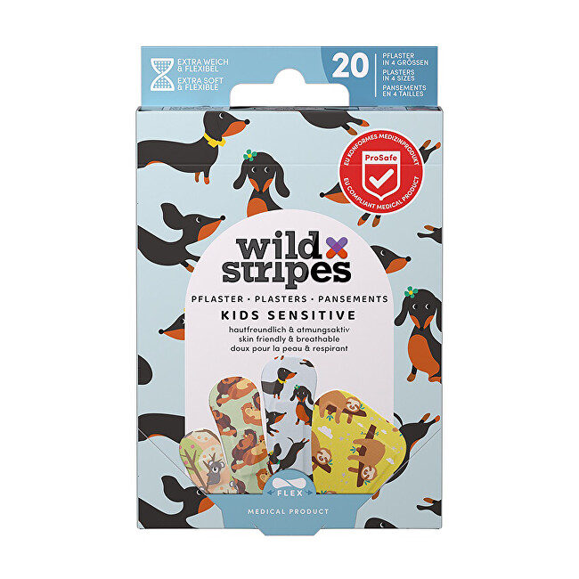 Wild Stripes Kids Animal Fun patches 20 pcs Vaikams