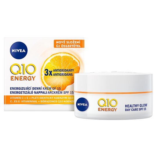 Nivea Energizing day cream against wrinkles SPF 15 Q10 Energy 50 ml 50ml vietinės priežiūros priemonė