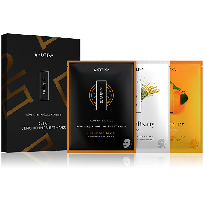 KORIKA Brightening Sheet Masks Set Moterims