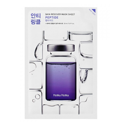 Holika Holika Anti-Aging Cloth Peptide (Skin Rescue Mask Sheet) 20 ml 20ml vietinės priežiūros priemonė