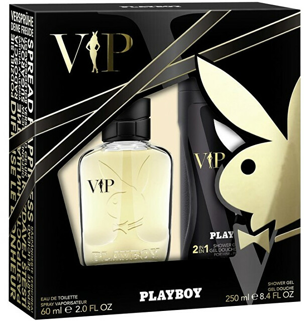 Playboy VIP For Him - EDT 60 ml + shower gel 250 ml 60ml VIP For Him - EDT 60 ml + shower gel 250 ml Kvepalai Vyrams Rinkinys
