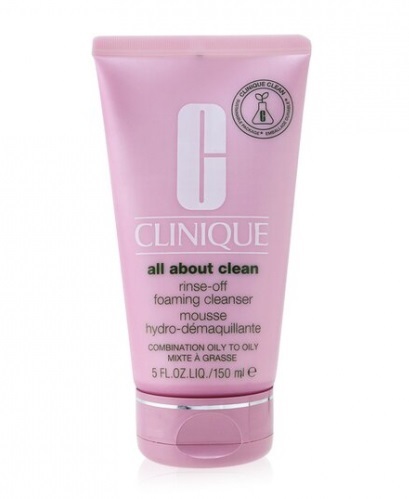 Clinique (Rinse-Off Foaming Clean ser) cream for oily and combination skin 150 vietinės priežiūros priemonė