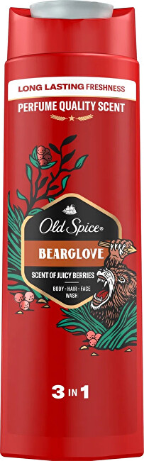 Old Spice Bearglove 3 in 1 shower gel (Body-Hair-Face Wash) 1000ml šampūnas Old Spice Bearglove 3 in 1 shower gel (Body-Hair-Face Wash) 1000ml šampūnas