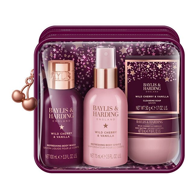 Baylis & Harding Baylis & Harding Body Care Set in a Bag Wild Cherry & Vanilla 4pcs Moterims