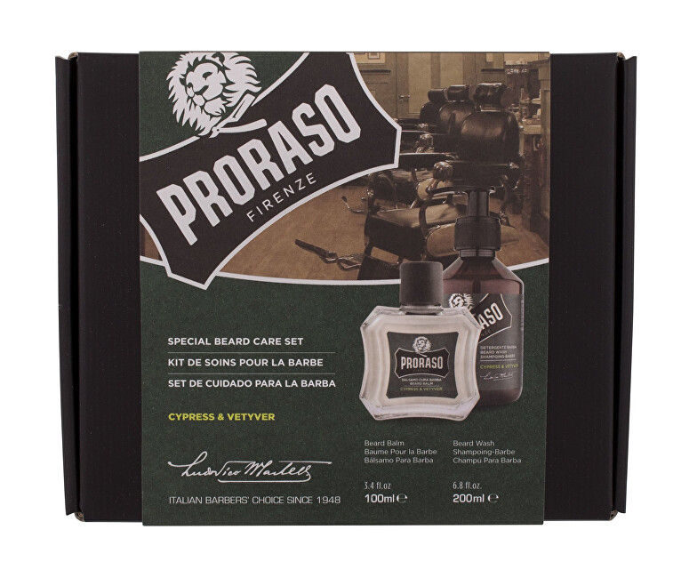 PRORASO Gift set of products for the care of the beard Cypress & Vetyver Vyrams