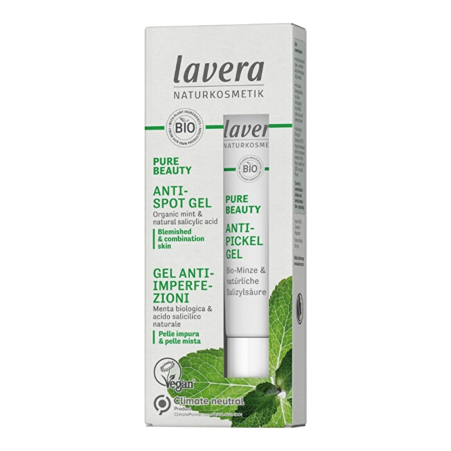 Lavera Pure Beauty acne gel 15 ml 15ml vietinės priežiūros priemonė