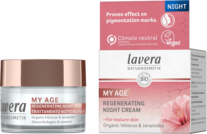 Lavera Regenerating Night Cream My Age (Regenerating Night Cream) 50 ml 50ml vietinės priežiūros priemonė