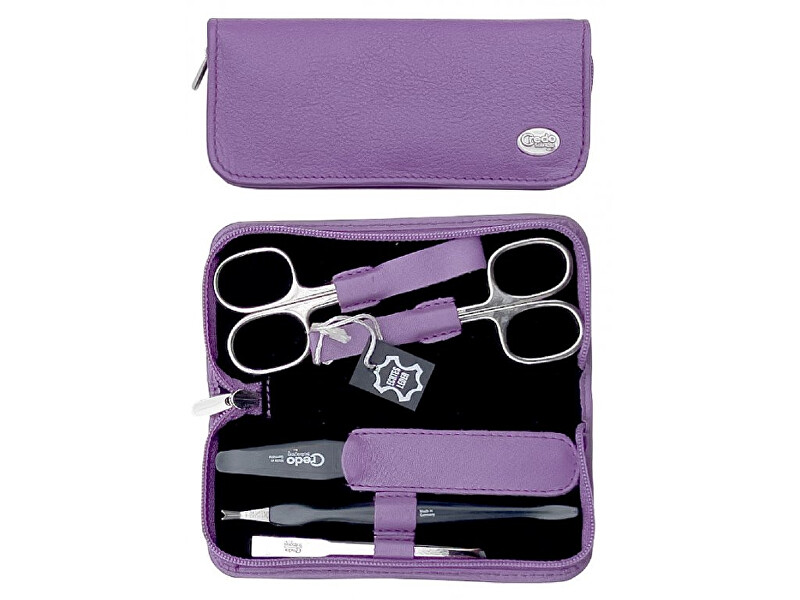 Credo Solingen Luxurious 5-part manicure Summer Zipper 5 Lilac Manikiūro priemonė