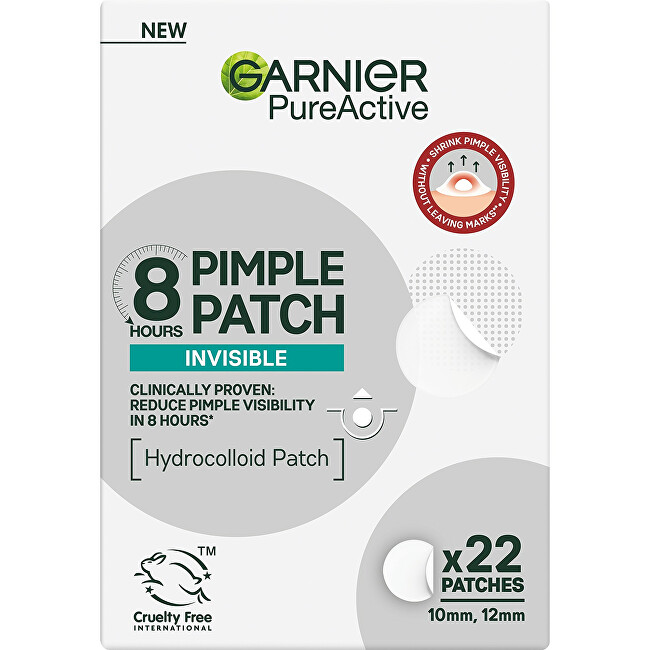 Garnier Hydrocolloid patches for skin imperfections Pure Active (Pimple Patch) 22 pcs vietinės priežiūros priemonė