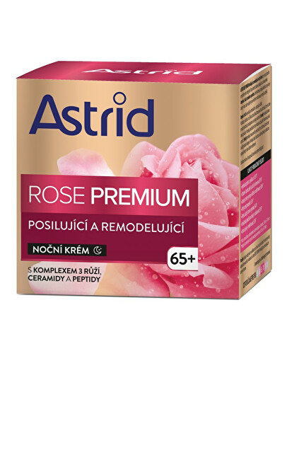 Astrid Strengthening and remodeling night cream Rose Premium 50 ml 50ml vietinės priežiūros priemonė