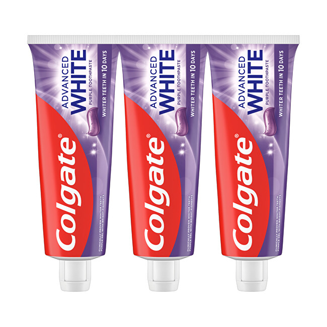 Colgate Advanced White Purple Trio Toothpaste 3 x 75 ml 75ml dantų pasta