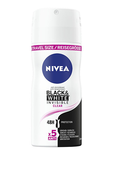 Nivea Antiperspirant Spray Invisible For Black & White Clear Mini (Antiperspirant) 100 ml 100ml Kvepalai Moterims