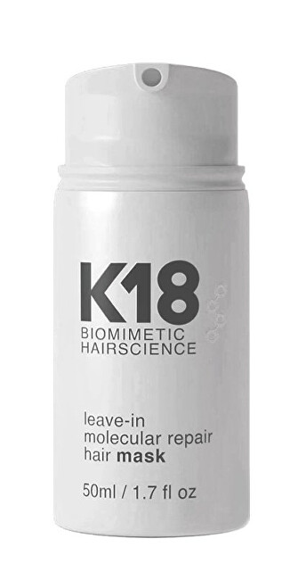 K18 K18 Hair Professional Leave-In Repair Mask 50ml nenuplaunama plaukų priežiūros priemonė