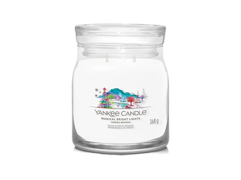 Yankee Candle Aromatic candle Signature glass medium Magical Bright Lights 368 g Kvepalai Unisex