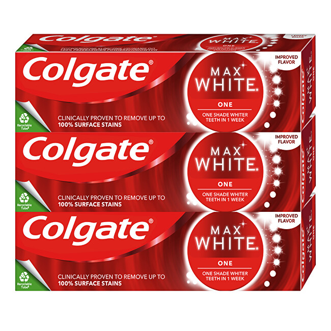 Colgate Whitening toothpaste Max White One 3 x 75 ml 75ml dantų balinimui