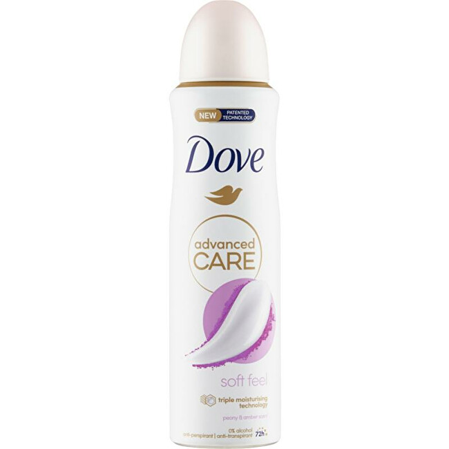 Dove Antiperspirant spray Advanced Care Soft Feel Peony & Amber (Anti-Perspirant) 150 ml 150ml Moterims
