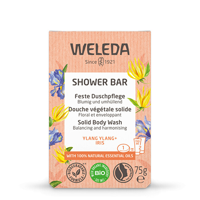 Weleda Flower fragrant soap Ylang Ylang + Iris (Shower Bar) 75 g Unisex