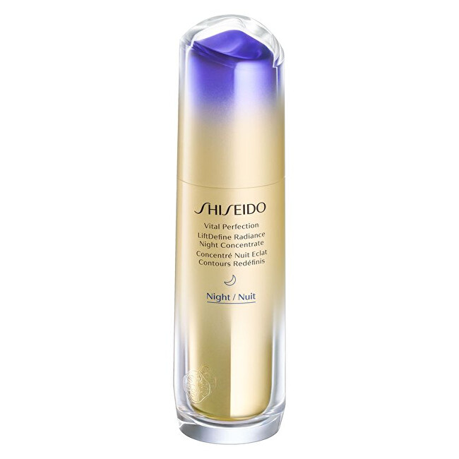 Shiseido Night serum with a lifting effect Vital Perfection LiftDefine Radiance (Night Concentrate ) 40ml vietinės priežiūros priemonė