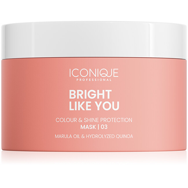 ICONIQUE Professional ICONIQUE Professional BRIGHT LIKE YOU Restorative and protective mask for colored hair 200ml &scaron;ampūnas