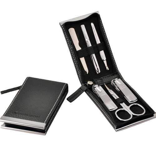 Three Seven Manicure set Black - 6 tools Manikiūro priemonė