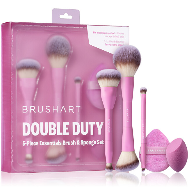 BrushArt Double Duty Essentials Brush & Sponge Set Gift Set teptukas BrushArt Double Duty Essentials Brush & Sponge Set Gift Set teptukas