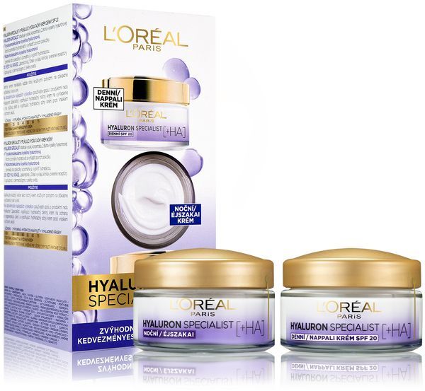 L&acute;Or&eacute;al Paris Hyaluron Specialist moisturizing skin care cosmetic set Moterims