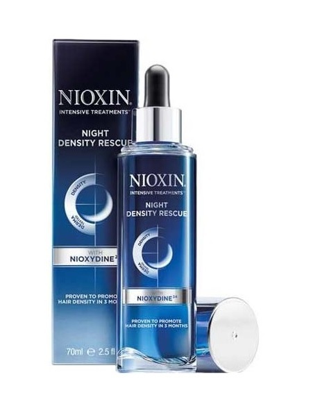Nioxin Intensive night treatment of the skin against hair loss (Night Density Rescue) 70 ml 70ml atstatomoji plaukų priežiūros priemonė