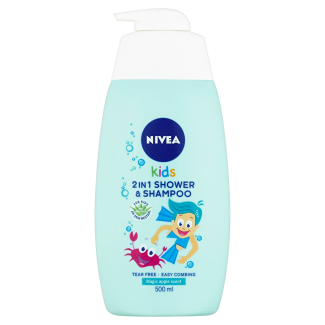 Nivea Baby shower gel and shampoo 2 in 1 with apple scent (2 in Shower & Shampoo) 500 ml 500ml Vaikams