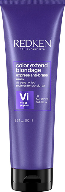 Redken Mask neutralizing yellow tones Hair Color Extend Blondage (Express Anti-brass Purple Mask) 250ml atstatomoji plaukų priežiūros priemonė