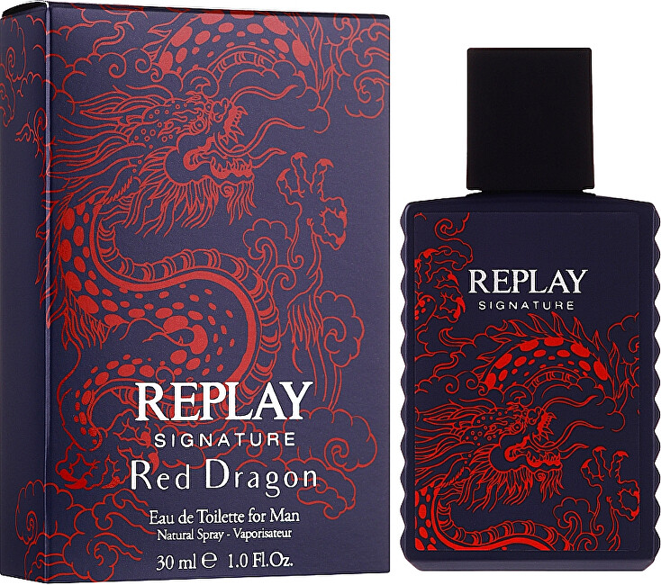 Replay Signature Red Dragon Man - EDT 30ml Kvepalai Vyrams EDT