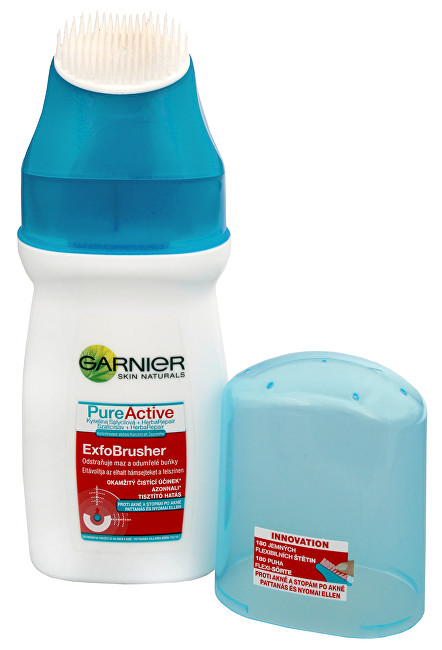 Garnier PureActive cleansing gel with a brush ExfoBrusher 150 ml 150ml vietinės priežiūros priemonė