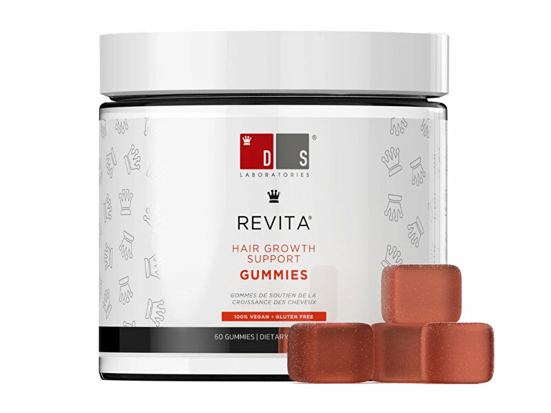 Ds Laboratories Vitamin gummies for hair growth support Revita ( Hair Grow th Support Gummies) 60 pcs atstatomoji plaukų priežiūros priemonė