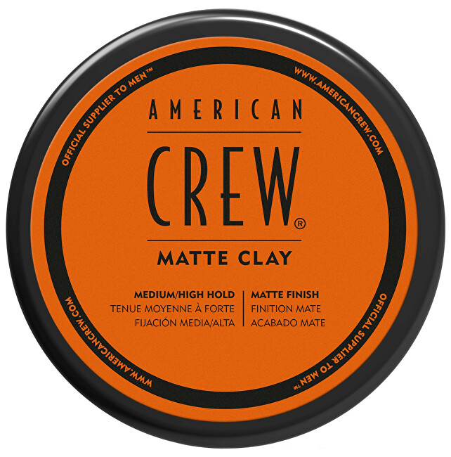 American Crew Strong fixing paste with a matte effect (Matte Clay) 85 g atstatomoji plaukų priežiūros priemonė