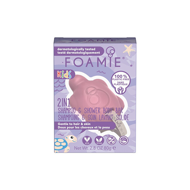 Foamie Children´s body and hair shower care Cherry (2 in 1 Shampo & Shower Body Bar) 80 g Vaikams