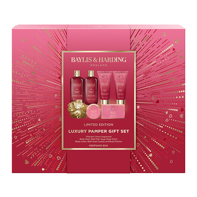Baylis & Harding Midnight Cherry Gift Set 7 pcs Moterims