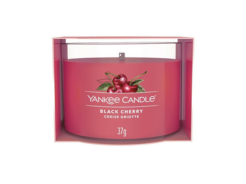 Yankee Candle Votive candle in glass Black Cherry 37 g kvepianti žvakė