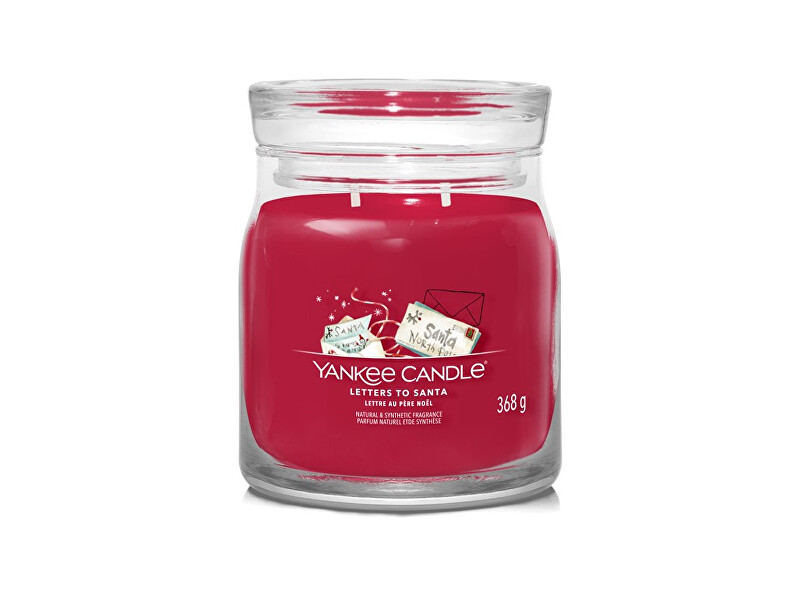 Yankee Candle Aromatic candle Signature glass medium Letters to Santa 368 g Kvepalai Unisex