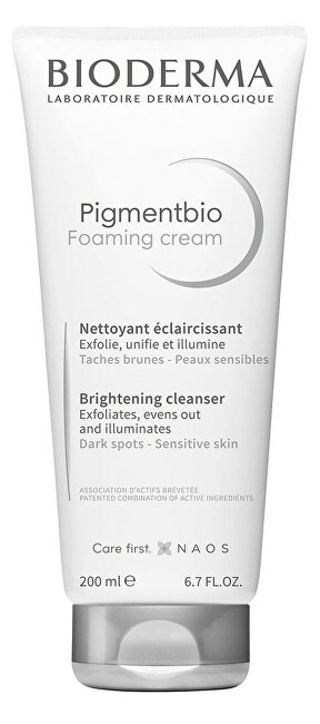 BIODERMA Cleansing cream against dark spots Pigmentbio Foaming Cream (Brightening Clean ser) 200 ml 200ml makiažo valiklis